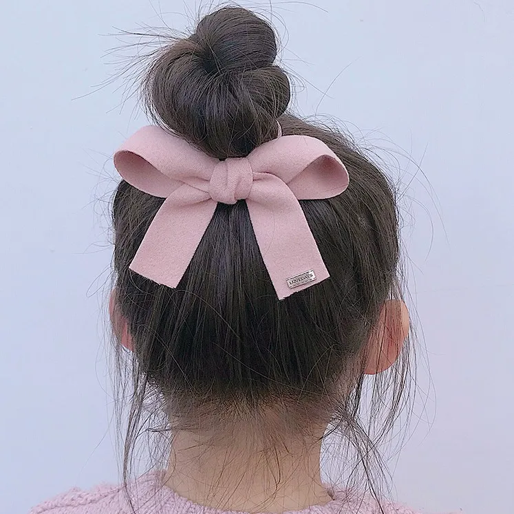 スウィート無地リボン 女の子 アクセサリー