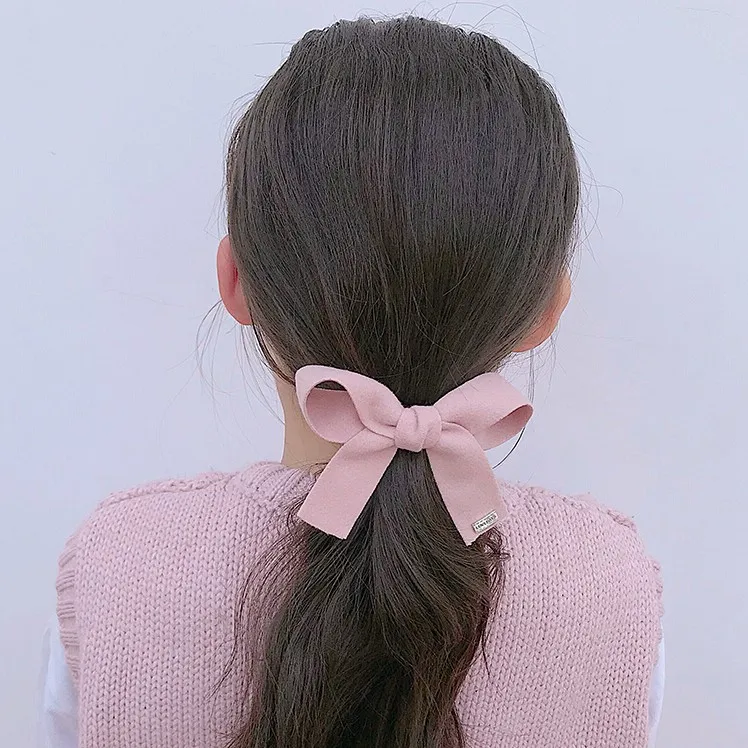スウィート無地リボン 女の子 アクセサリー