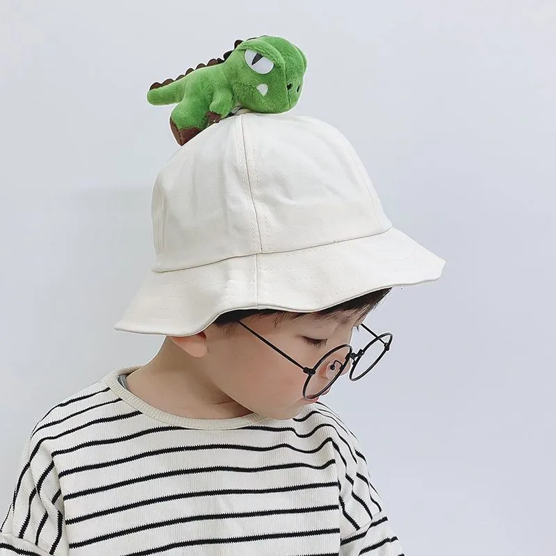 6色展開 韓国系 恐竜 カートゥーン かわいい キッズ 子供 ハット 帽子