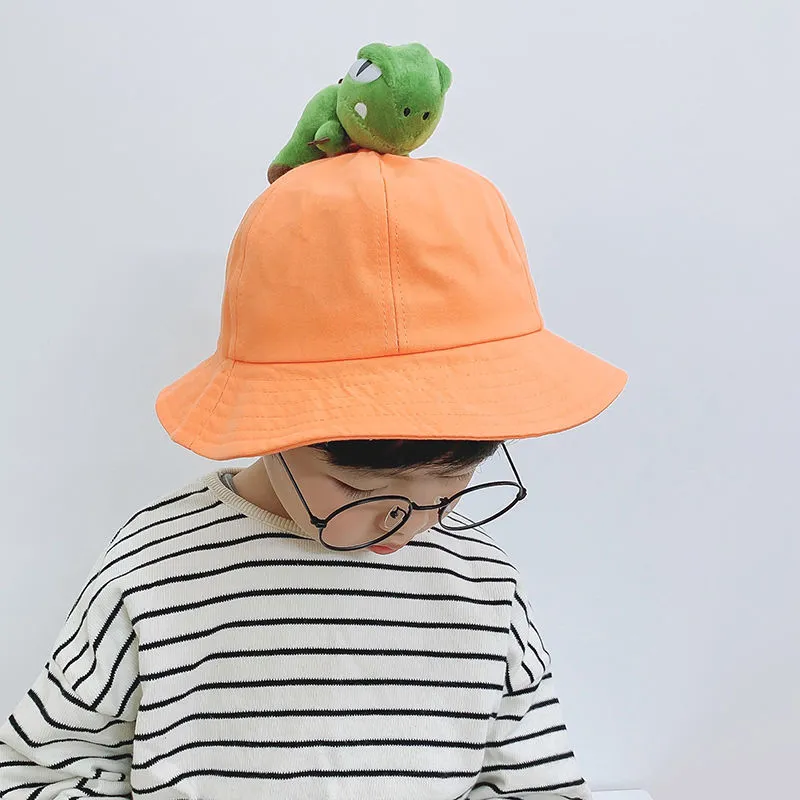 6色展開 韓国系 恐竜 カートゥーン かわいい キッズ 子供 ハット 帽子