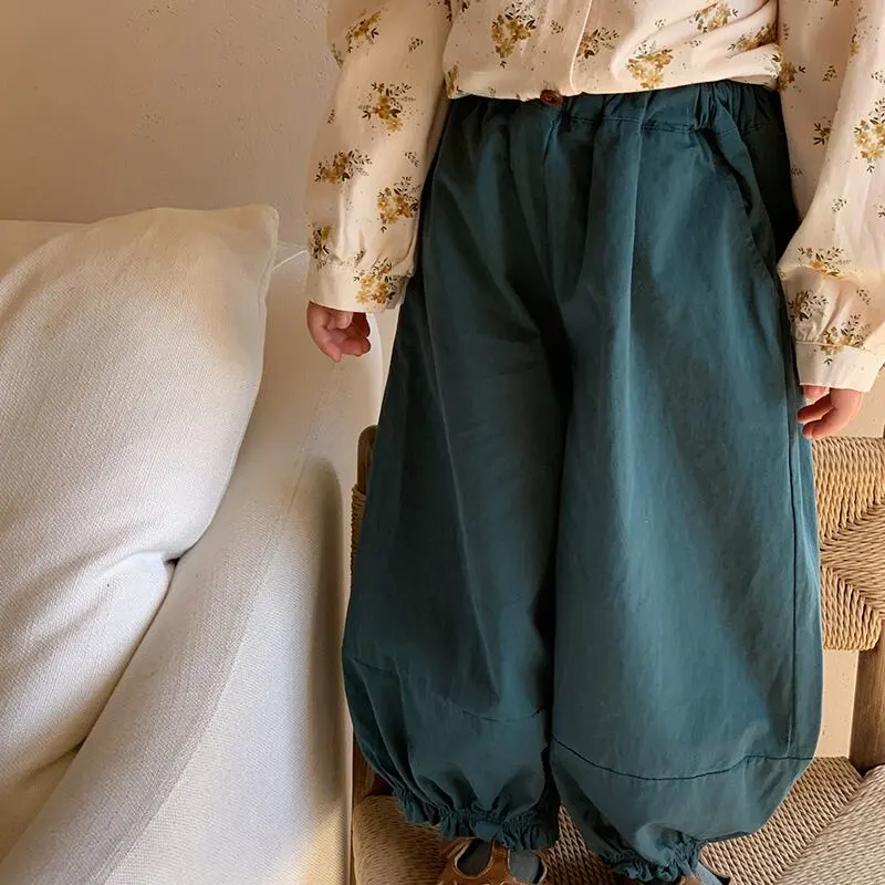 【90-130cm】春新作 シンプル 履きやすい 動きやすい 人気 カジュアルパンツ