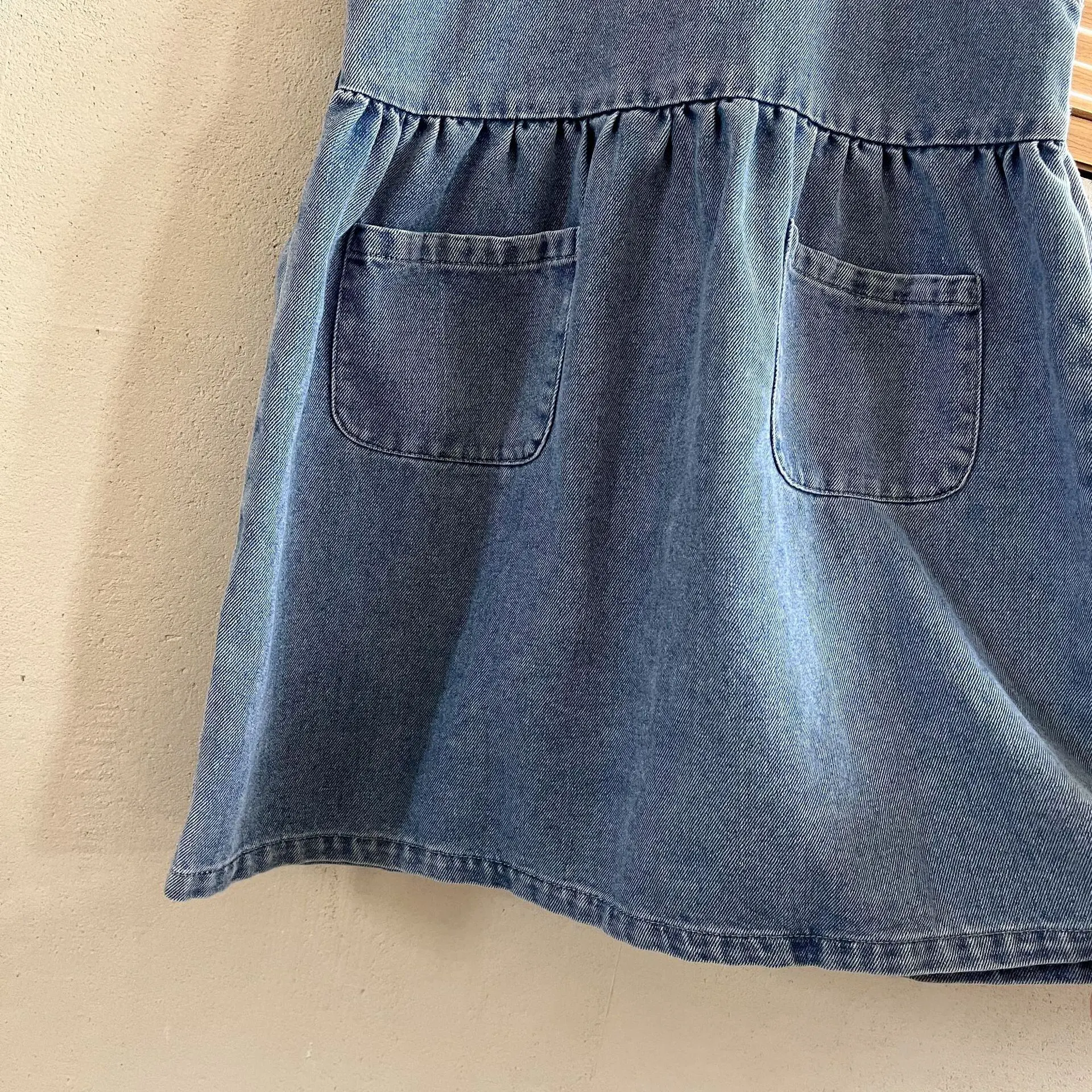 【80-150cm】春新作 ポケット付き ノースリーブ ワンピース