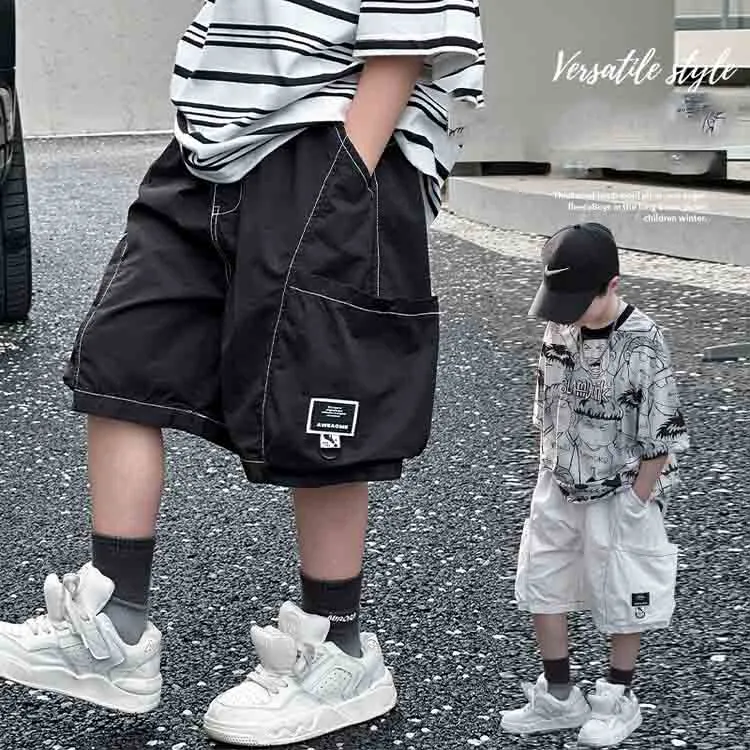 【120-170cm】2色選べる定番 シンプル 無地 履きやすい 韓国系  男の子  ボトムス