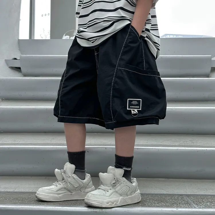 【120-170cm】2色選べる定番 シンプル 無地 履きやすい 韓国系  男の子  ボトムス