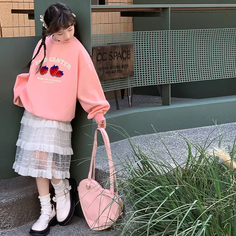 【120-170cm】超人気商品  秋新作  ファッション  合わせやすい カートゥーン ガーリッシュ  女の子 トレーナー