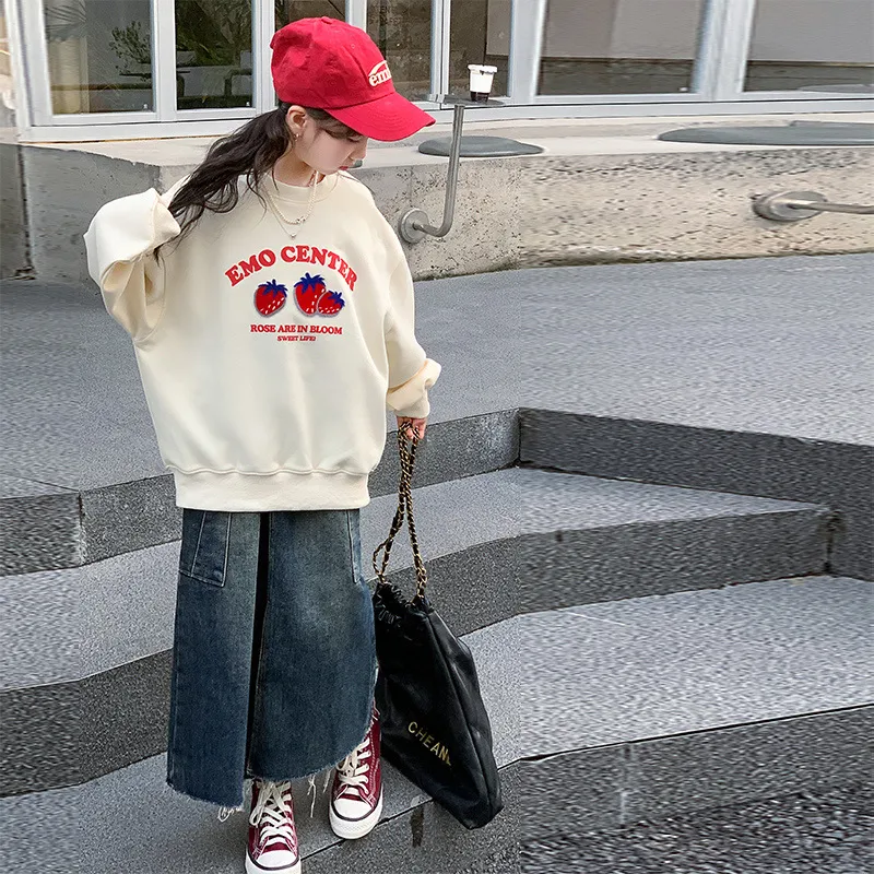 【120-170cm】超人気商品  秋新作  ファッション  合わせやすい カートゥーン ガーリッシュ  女の子 トレーナー