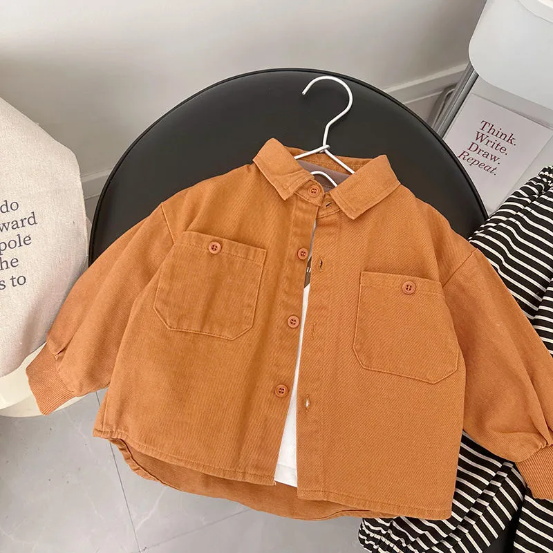 【80-130cm】絶対見逃さないで  かっこいい  ファッション  シンプル  合わせやすい  男の子  アウター