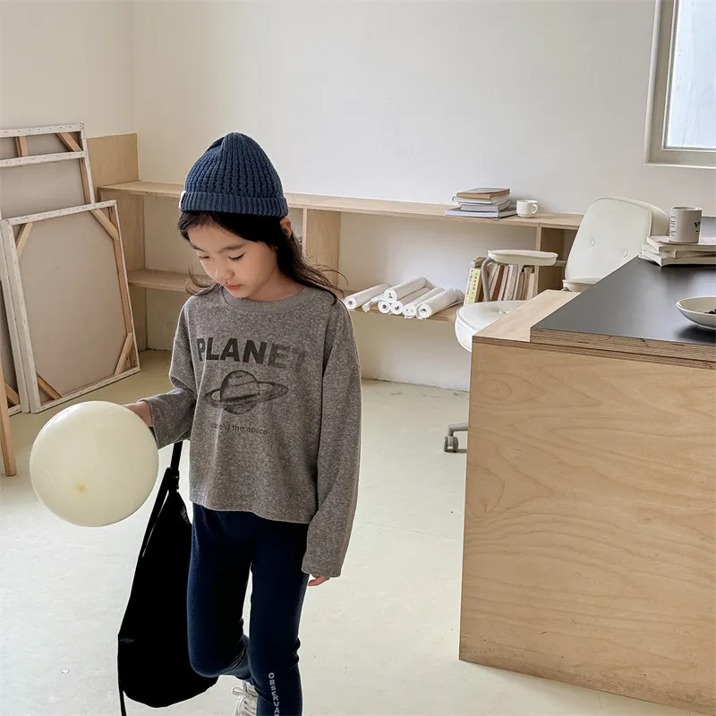 【80-130cm】超人気商品  売れ筋  合わせやすい  おしゃれ  カジュアル  女の子  長袖 Ｔシャツ