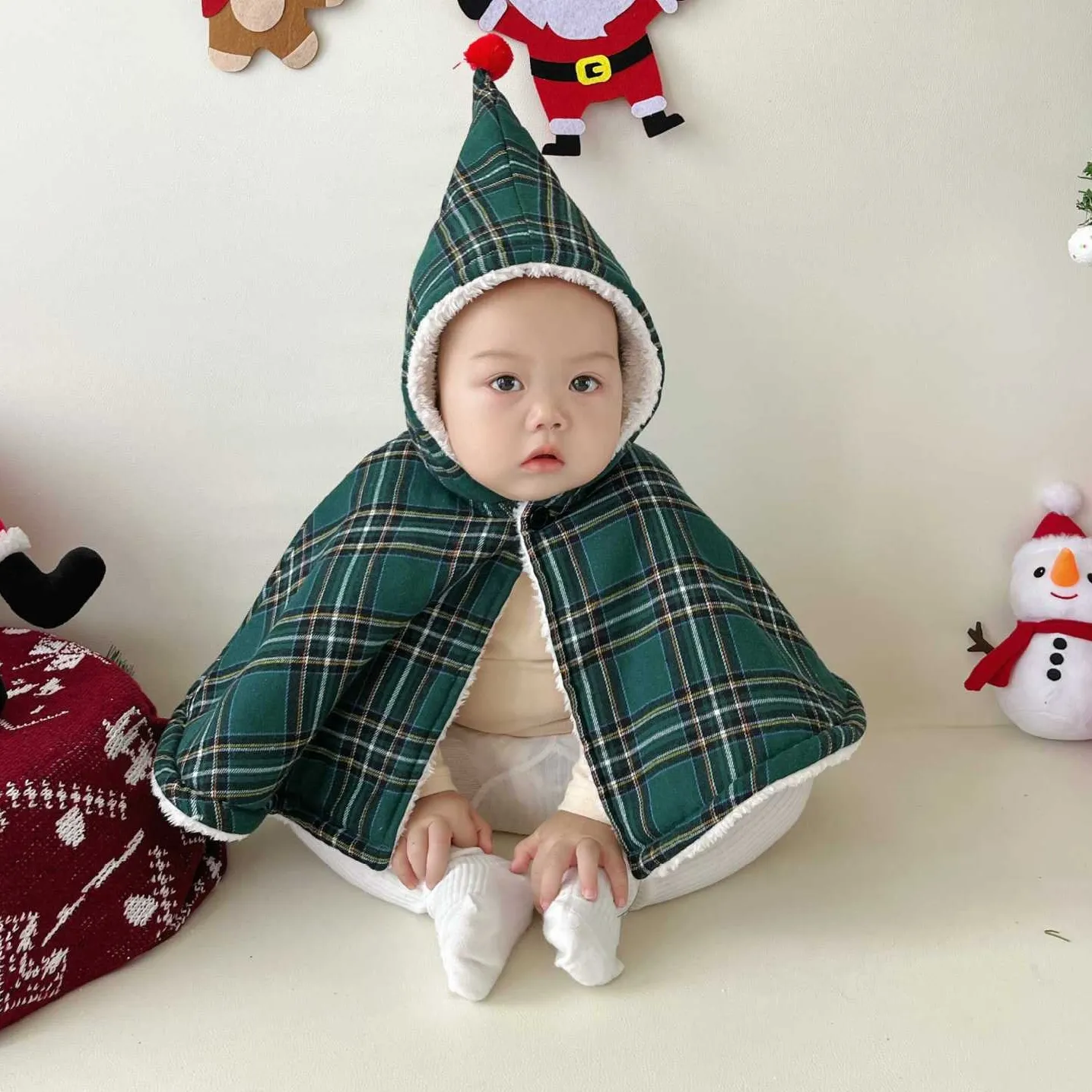 【66-90cm】2色選べる 人気を独占中 秋冬 配色 チェック柄 シンプル カジュアル ベビー服 アウター