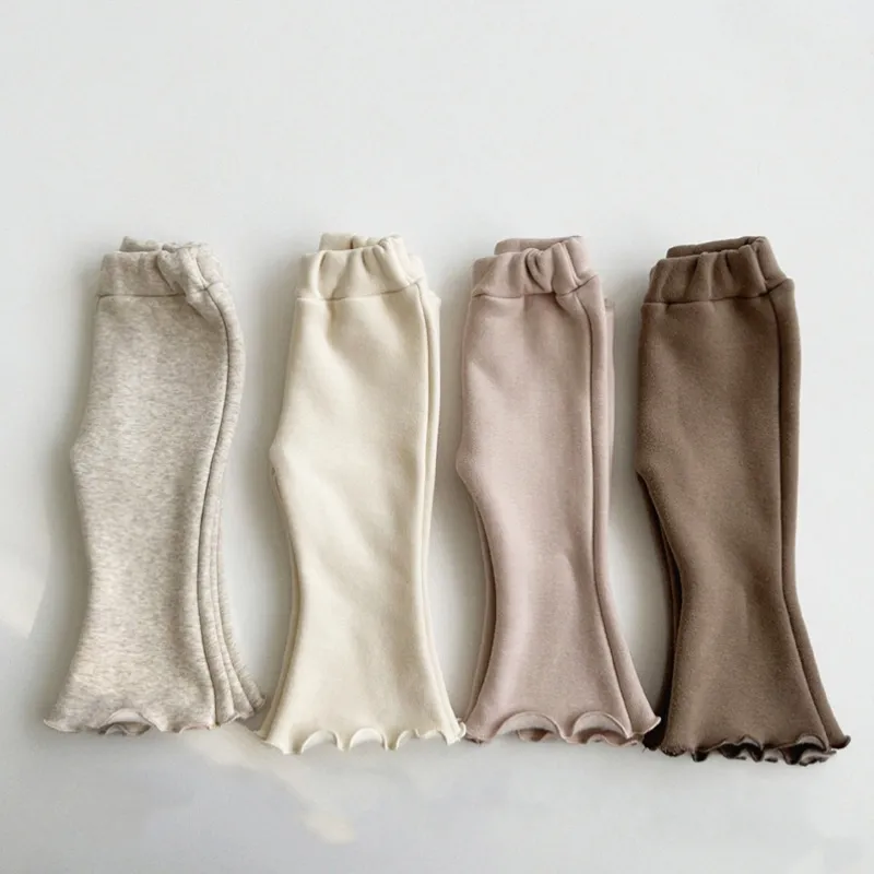 【73-100cm】4色選べる カジュアル 定番シンプル 無地 パイピング 女の子 韓国系 エレガント 着回し力抜群 パンツ ボトムス