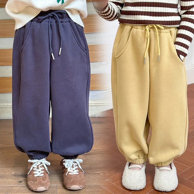 【90-150cm】6色選べる 着回し力抜群 シンプル カジュアル 秋冬 無地 女の子 ボトムス