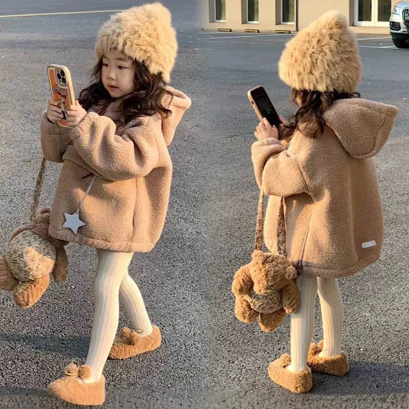 【90-130cm】とっておきの一枚に カジュアル スウィート キュート 無地 子供服 女の子 秋冬 パーカー トップス