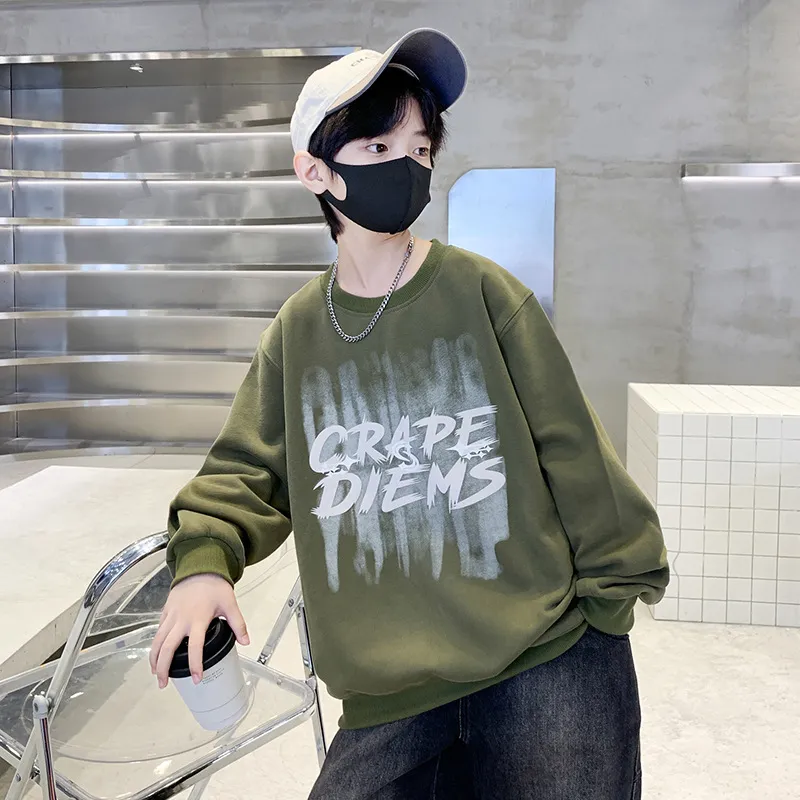 110-170 着回し力抜群 春秋 男の子 子供服 キッズ ジュニア プリント シンプル カジュアル トップス トレーナー スウェット
