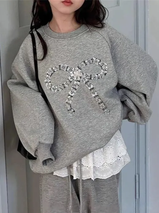 【120-170cm】二点セット 女の子 シンプル 着心地良い トレーナー+長ズボン セットアップ