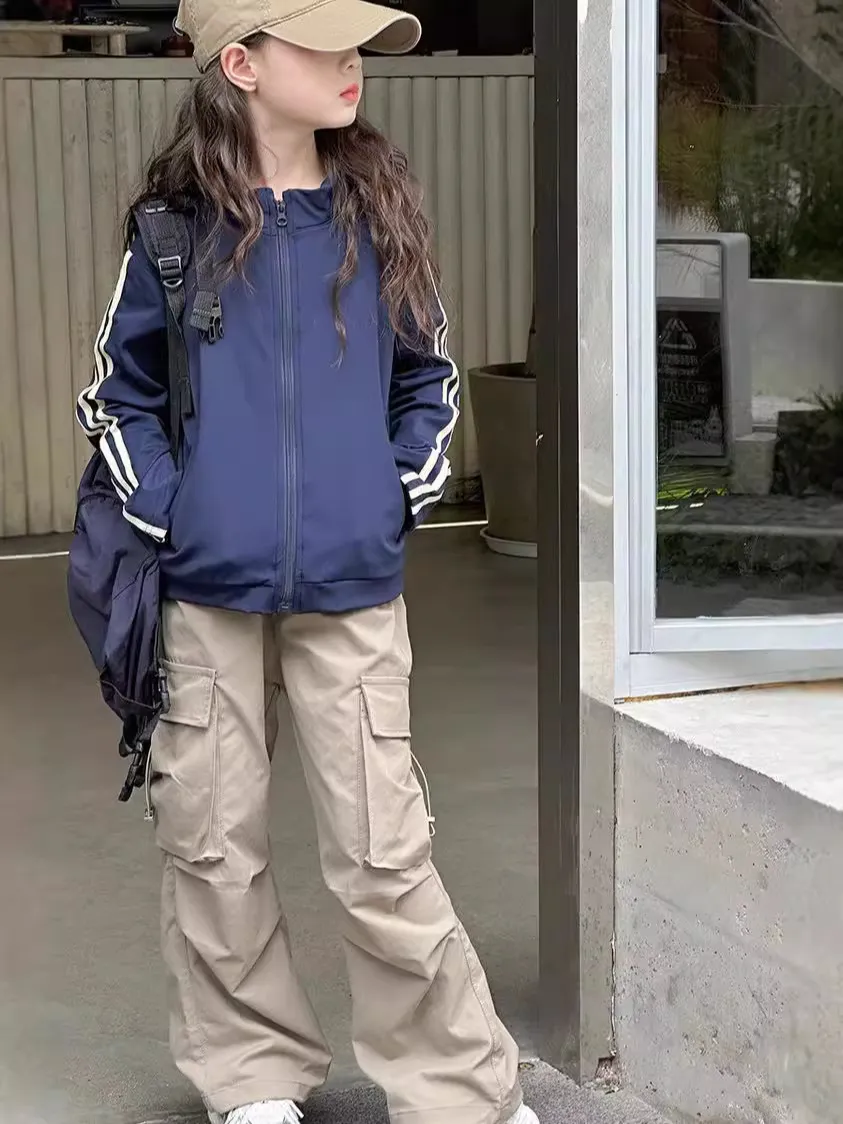 【120-170cm】絶対欲しい！女の子 シンプル 着心地良い 合わせやすい トレンド ジャケット