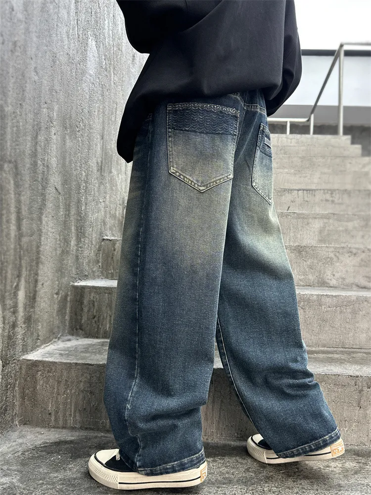 【110-170cm】よく売れる 大人気 カジュアル 履きやすい 男の子 ボトムス デニムパンツ