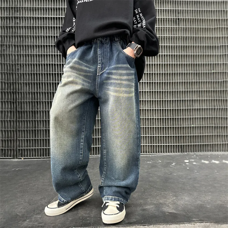 【110-170cm】よく売れる 大人気 カジュアル 履きやすい 男の子 ボトムス デニムパンツ