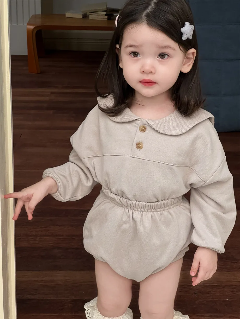 【73-100cm】二点セット 人気商品 可愛い シンプル ベビー トップス＋ボトムス セットアップ
