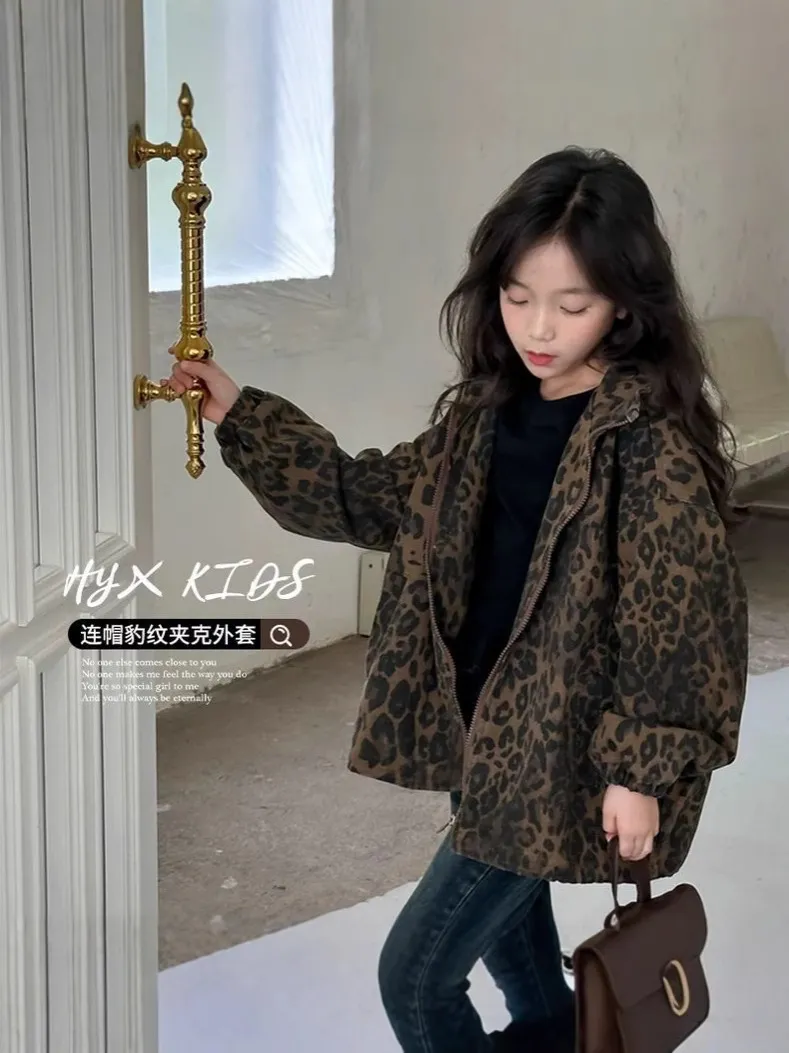 【120-170cm】よく売れる レオパード カジュアル 定番 合わせやすい おしゃれ ジャケット