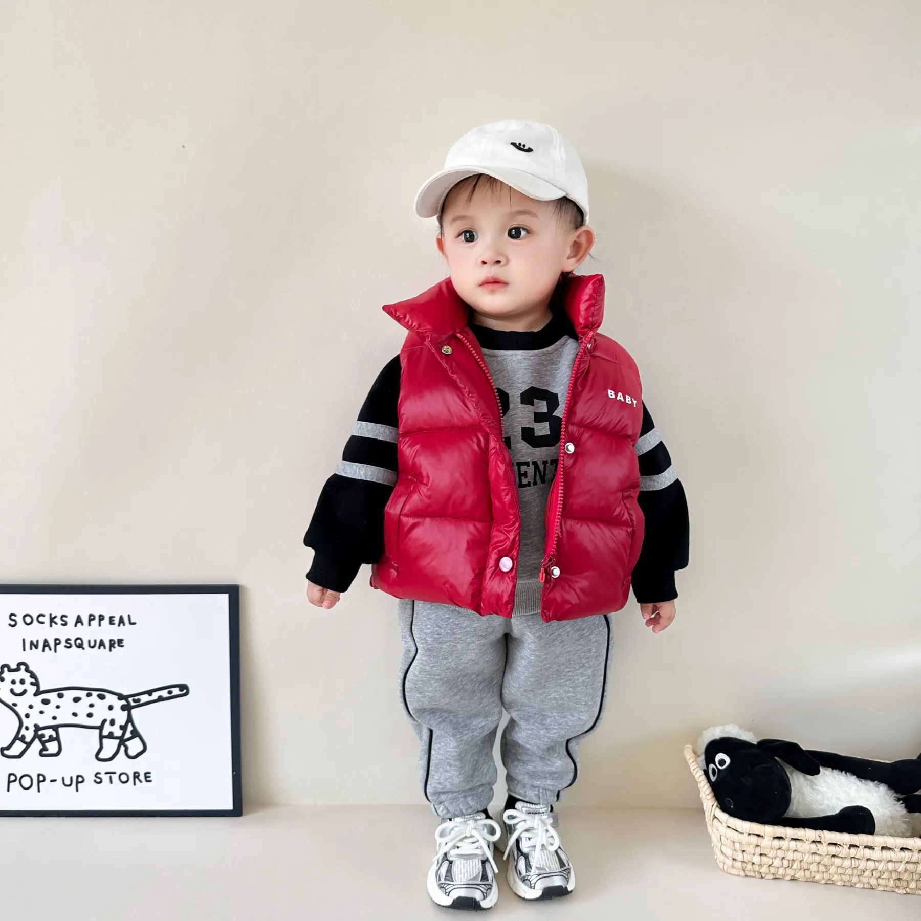 【73-120cm】二点セット カジュアル 可愛い トレンド おしゃれ 男の子 トップス+ボトムス セットアップ