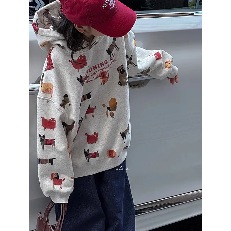 【120-170cm】今季大注目 女の子 カジュアル トレンド フード付き 合わせやすい パーカー