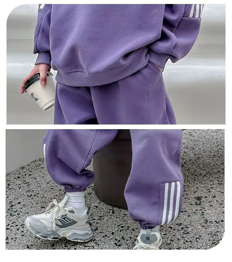 【120-170cm】二点セット 大人気 シンプル 着心地良い トレンド カジュアル トップス+ボトムス セットアップ