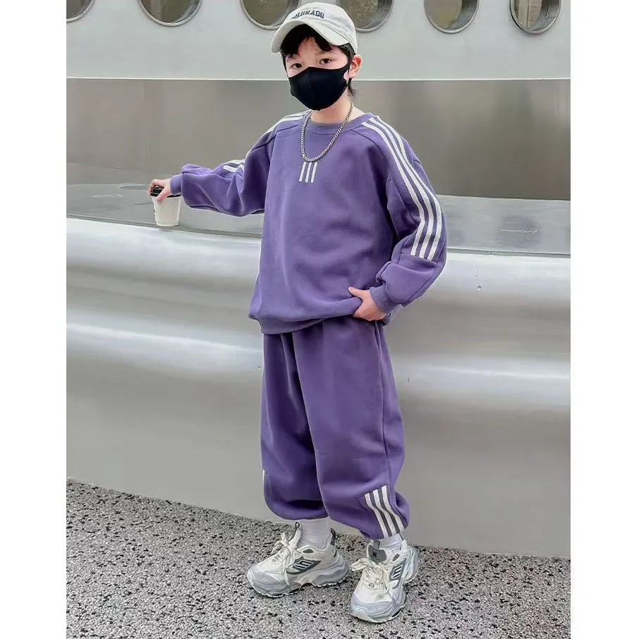 【120-170cm】二点セット 大人気 シンプル 着心地良い トレンド カジュアル トップス+ボトムス セットアップ