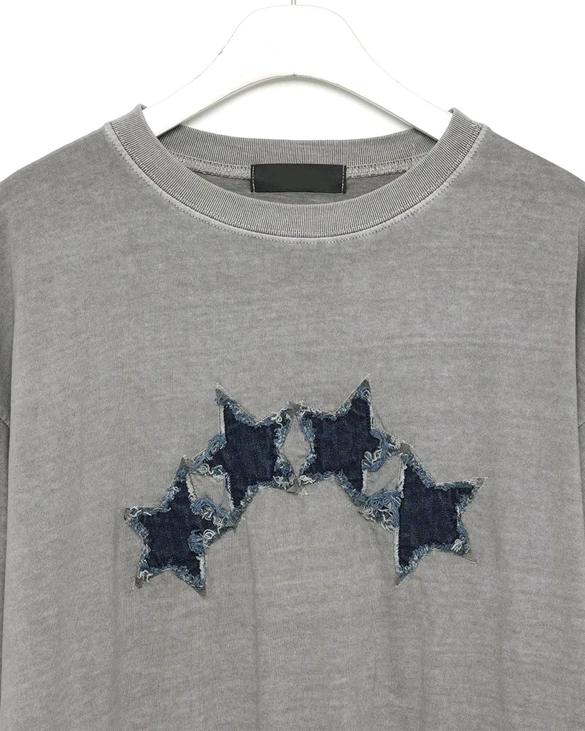 スターデニムウォッシュ半袖Tシャツ