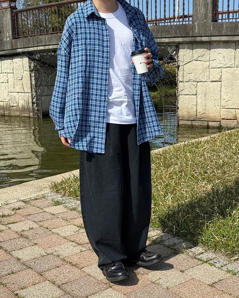 （ユニセックス）ヴィンテージチェックシャツ