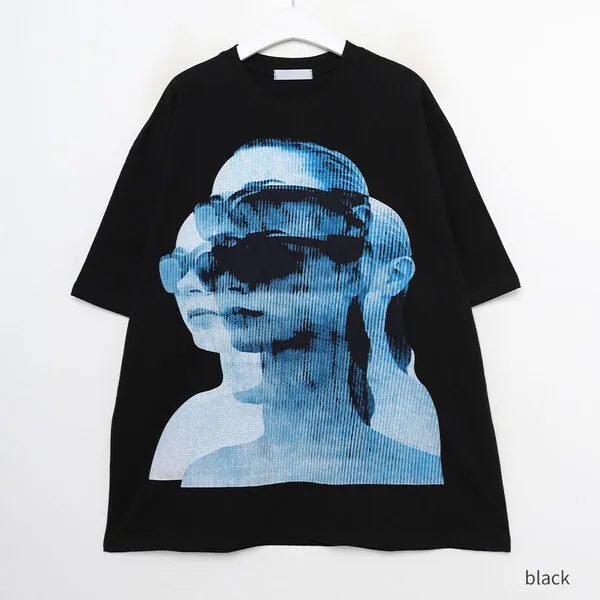 シルエットプリント半袖Tシャツ