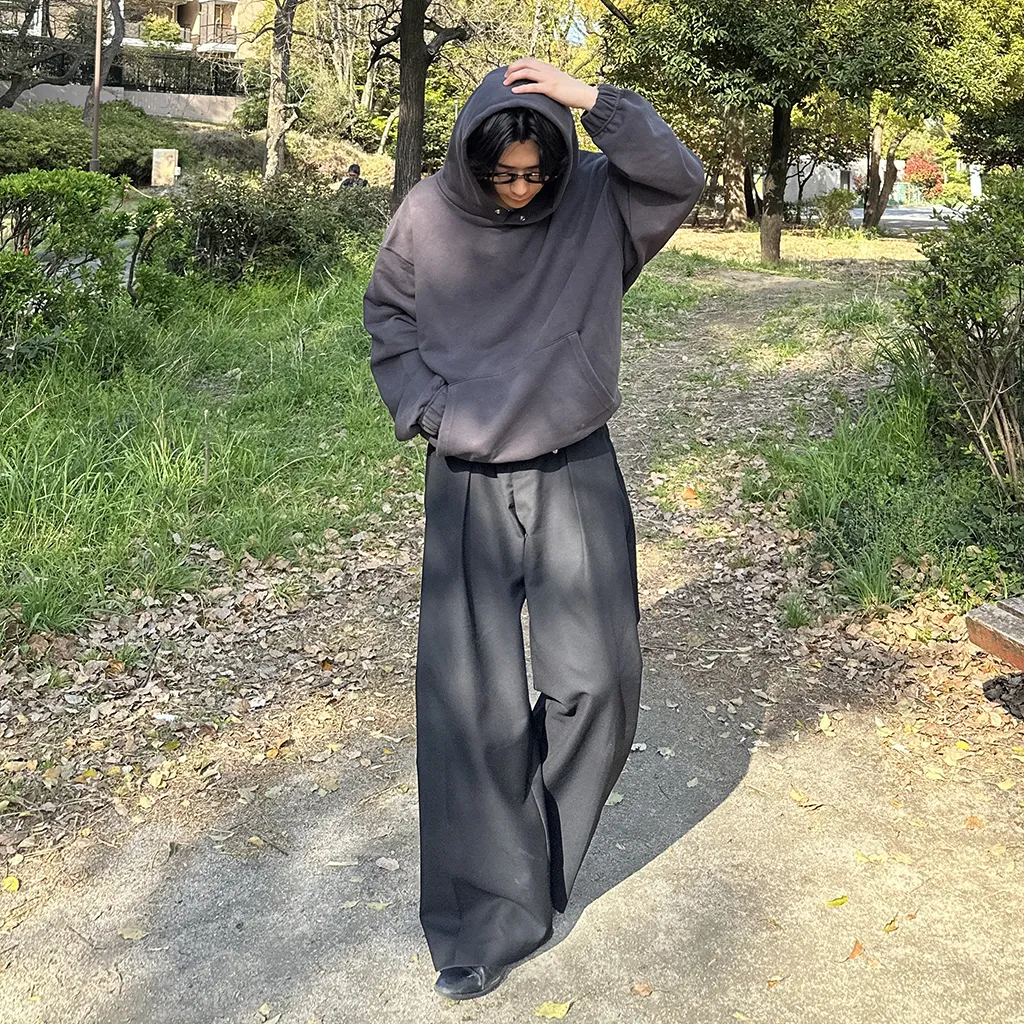 ピンタックワイドスラックス