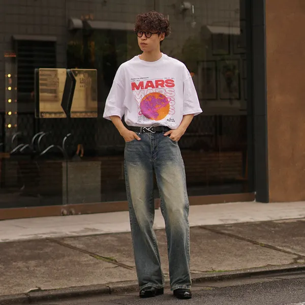 カラーウォッシングデニムパンツ
