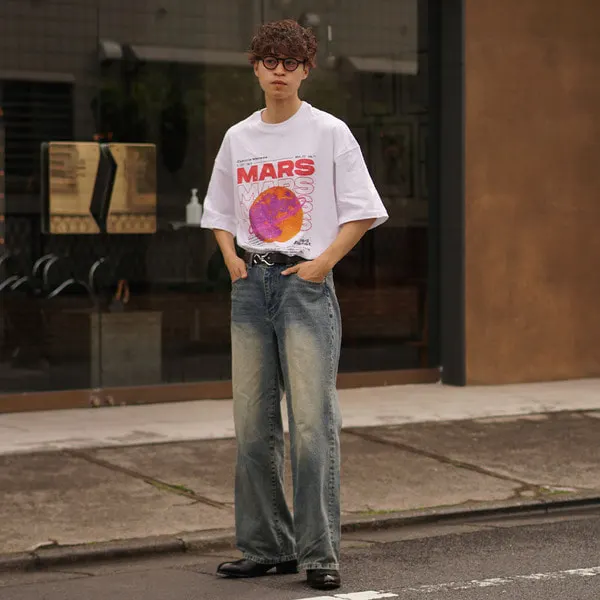 カラーウォッシングデニムパンツ