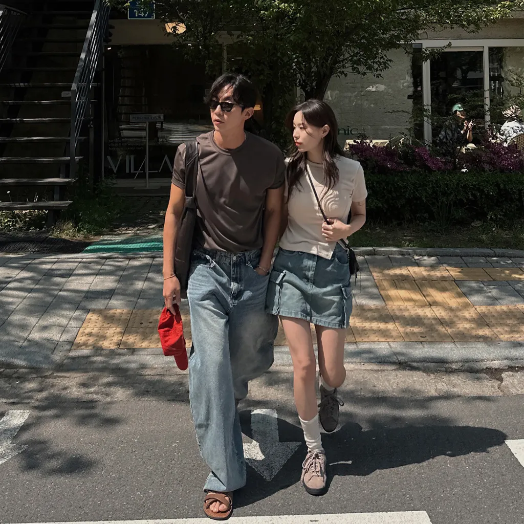 [ユニセックス] バルーンワイドデニムパンツ