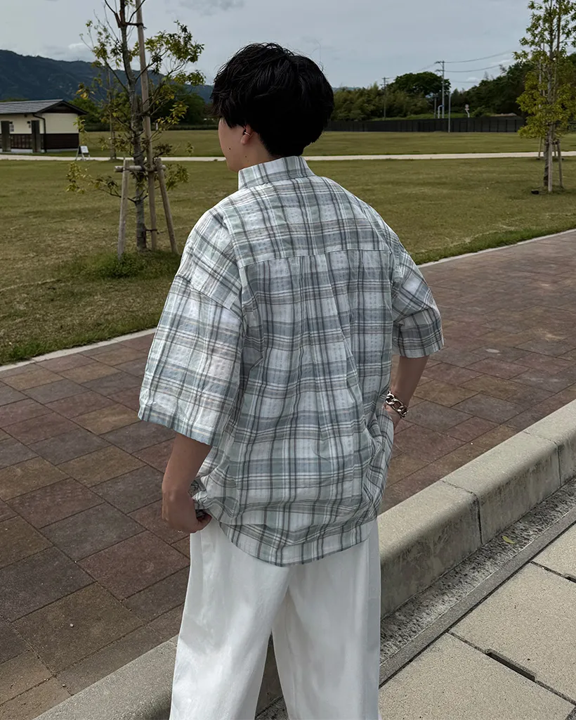 （ユニセックス）ウエストストリングワイドコットンパンツ