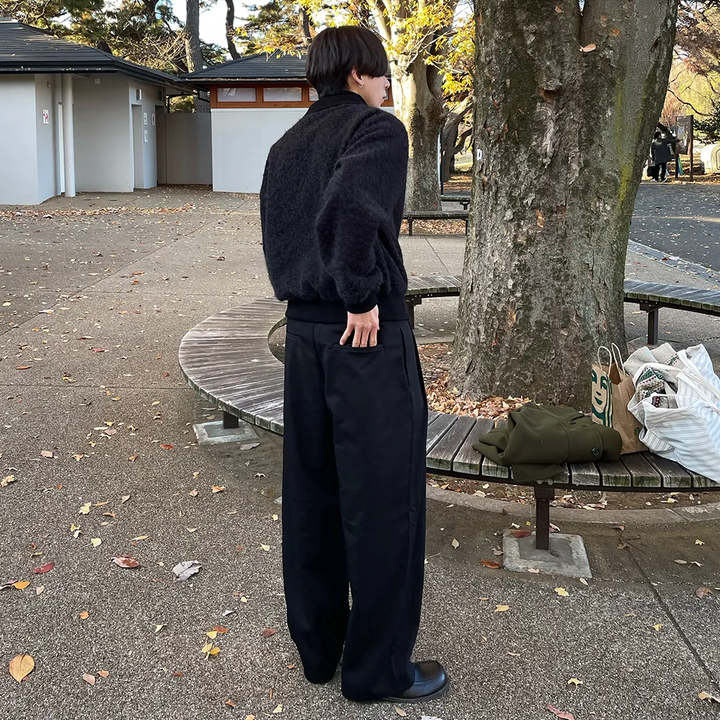 ツータックワイドスラックス