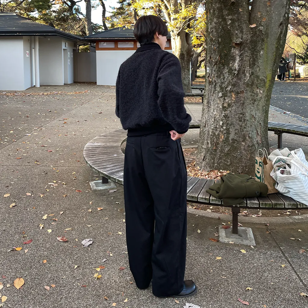 ツータックワイドスラックス