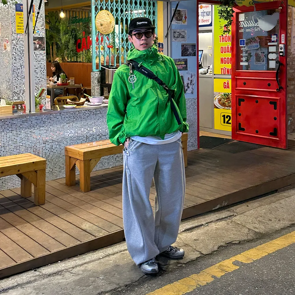 [秋再入荷]サイドポイント2wayスウェットパンツ