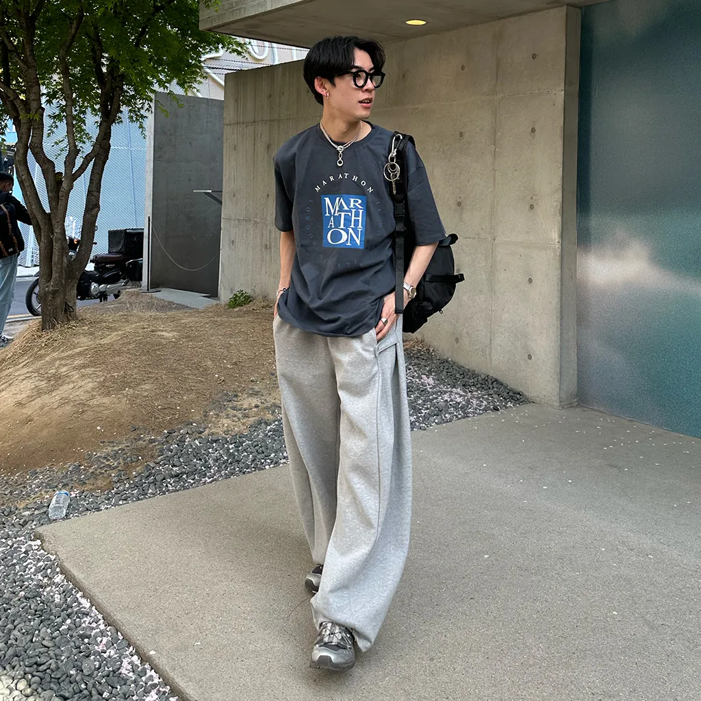 [秋再入荷]サイドポイント2wayスウェットパンツ