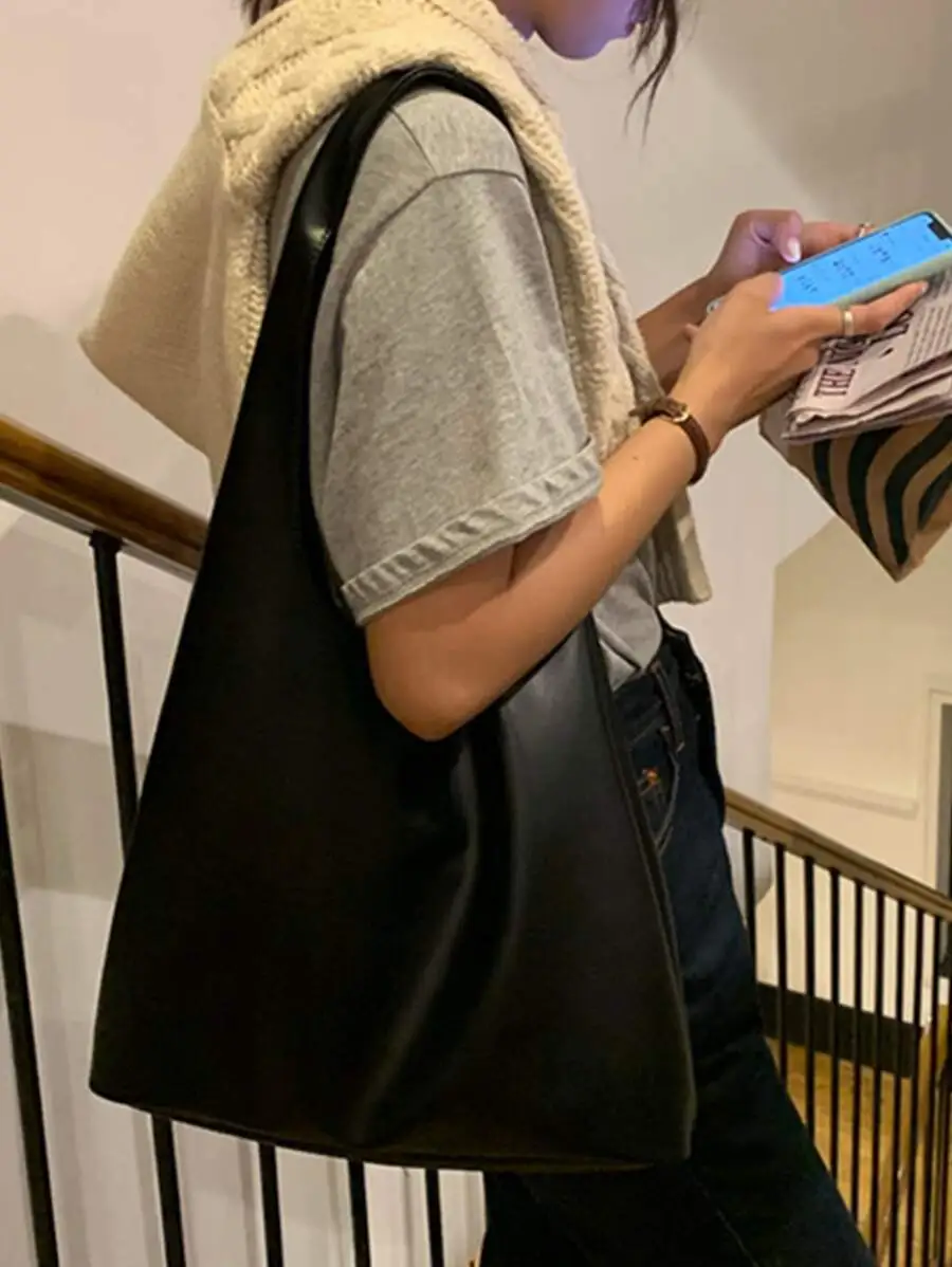 防水 大容量 シンプル  カジュアル スクールバッグ ショルダートートバッグ