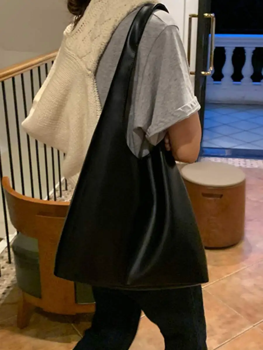 防水 大容量 シンプル  カジュアル スクールバッグ ショルダートートバッグ