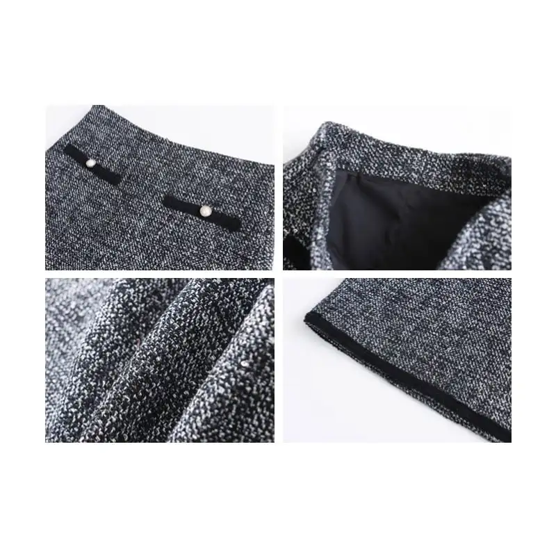 スカート ミニ丈 配色 気質溢れる ボトムス