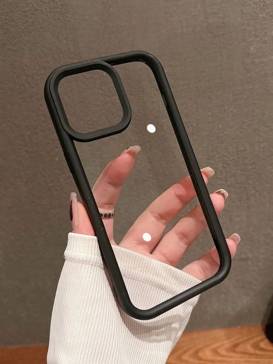 シンプルな透明 ハードケースに対応 スマホケース