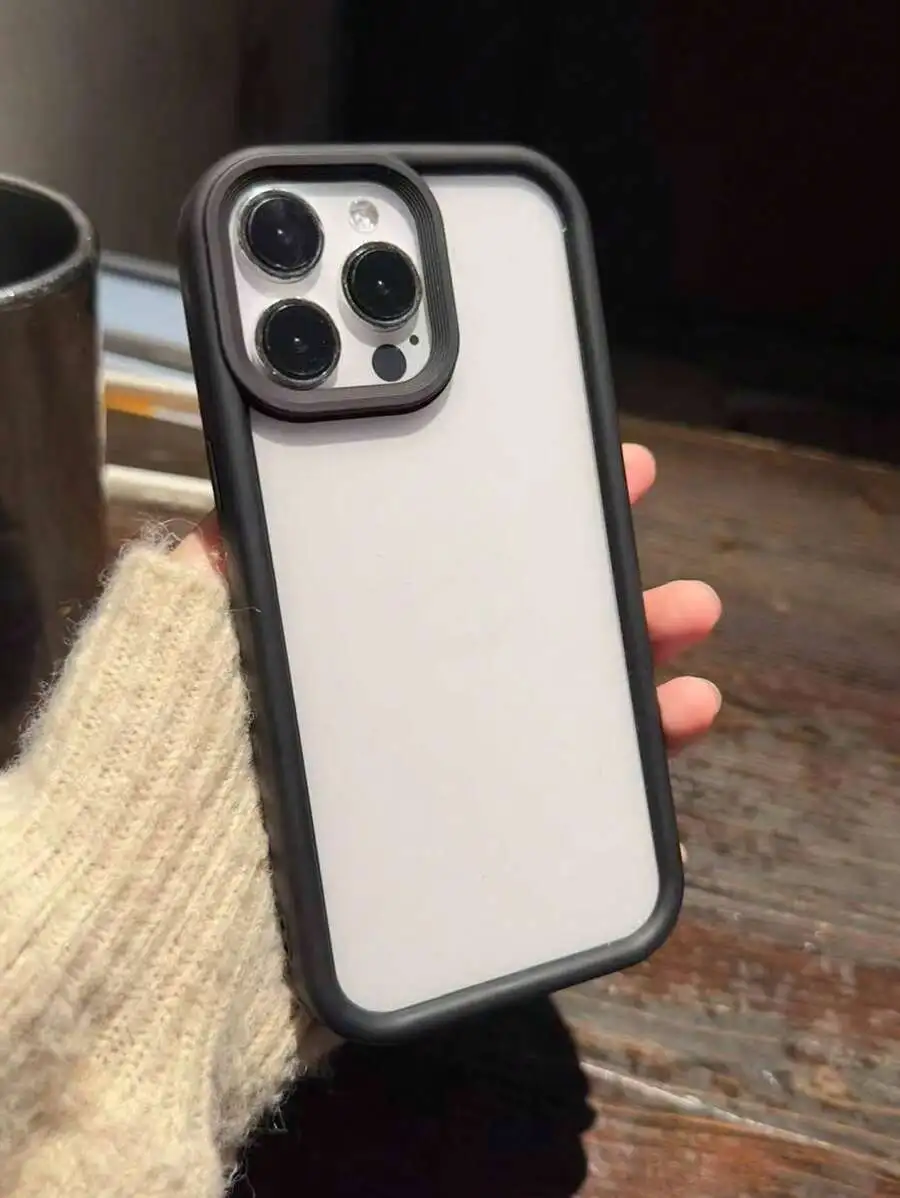 シンプルな透明 ハードケースに対応 スマホケース