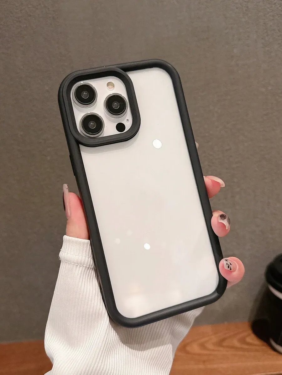 シンプルな透明 ハードケースに対応 スマホケース