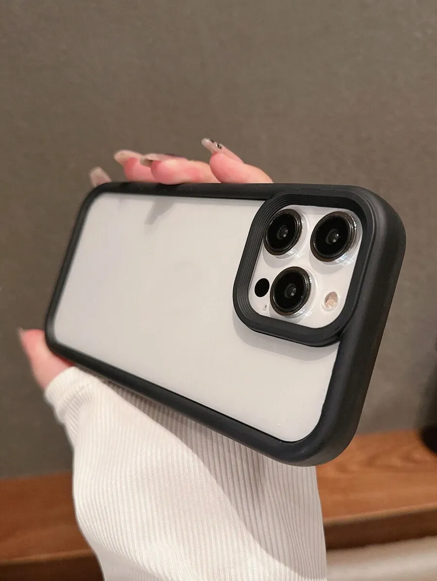 シンプルな透明 ハードケースに対応 スマホケース