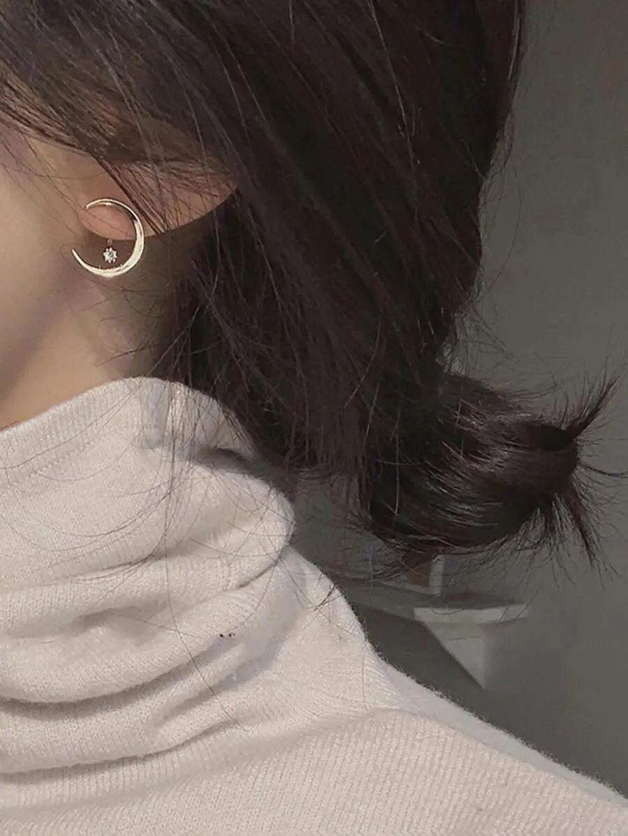 キュービックジルコニア装飾イヤリング