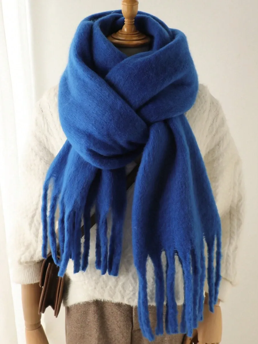 スカーフ ショール&ラップ 厚手 暖かい フワフワ マフラー