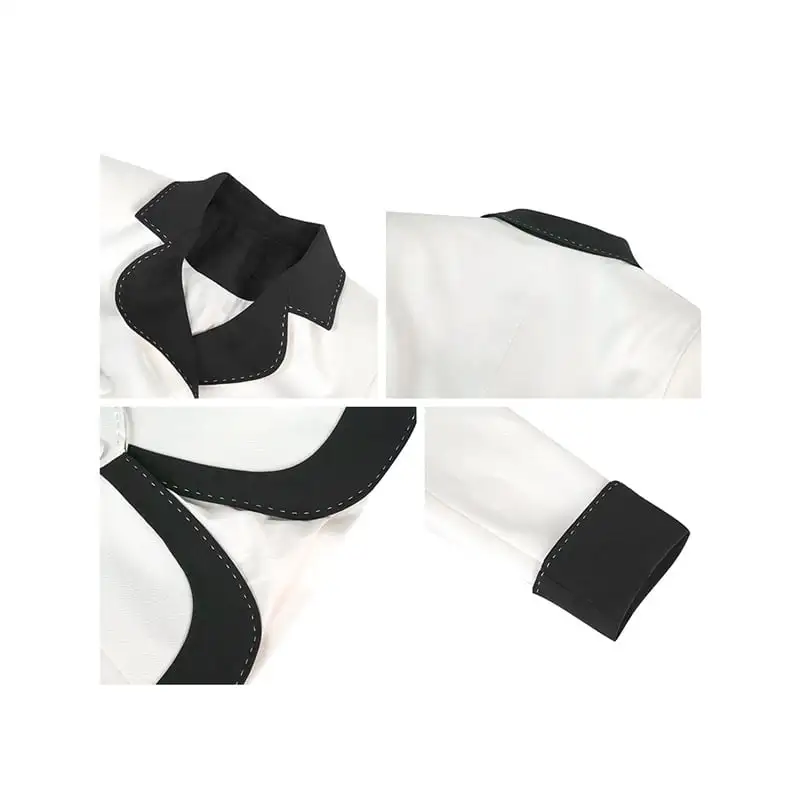 アウター スーツ 配色 ダブルブレスト フェミニン 長袖