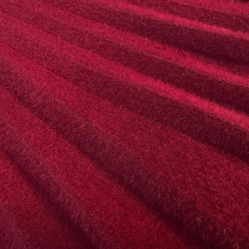 ボトムス スカート 3色展開 ミンク風生地 無地 ブラック ライトベージュ レッド